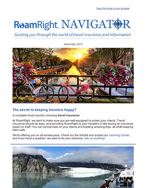travel newsletter